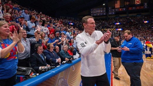 Bill Self surprises KU students camping for Monday night’s game vs. Houston