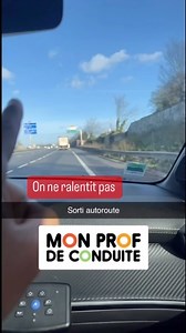Sortie autoroute #monprofdeconduite #autoroute #codedelaroute #moniteur #astuce #permis | Mon Prof de Conduite