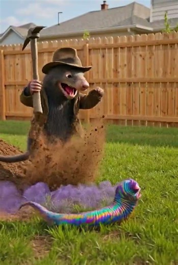 One Lick and the mole Was Gone #shorts #funny