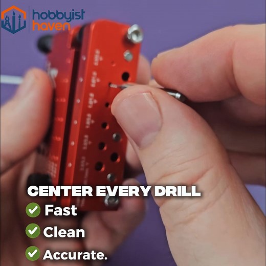 13K views · 18 reactions | Tired of drilling off-center holes that ruin alignment, waste parts and crush your confidence? Introducing our game-changing Locator Tool! • Perfectly aligns coaxial & through holes every time • Compact, easy setup fits any bench Get back to building with precision and pride today! | Hobbyist Haven | Facebook