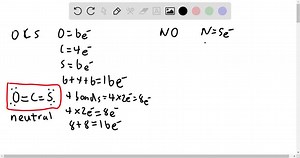 SOLVED:Draw the Lewis structure with lowest formal charges, and determine the charge of each atom in (a) OCS ;(b) NO.