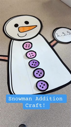 Engaging Snowman Addition Craft for Kindergarten