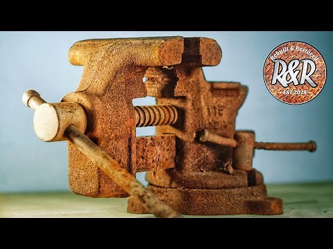 Very Rusted & Stuck Vise Restoration
