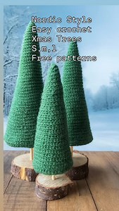 Free Patterns -https://crochet-patterns-free.com/free-crochet-christmas-tree-patterns-in-3-sizes-large-medium-smal/ #crochet #easycrochet #crocheting #freecrochetpattern | Free Crochet Patterns & Designs | Facebook