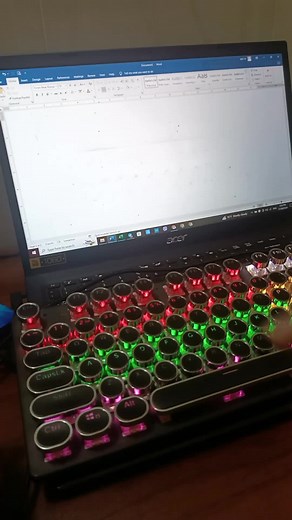 Mechanical Keyboard RGB Lighting Showcase and Typing Demo