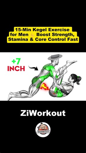 15-Min Kegel Exercise for Men 💪 Boost Strength, Stamina & Core Control Fast! #1 #strength #exercise #workout #pelvicfloorexercises