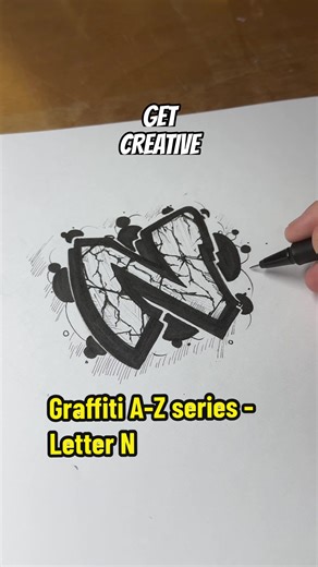 Graffiti Letter N Tutorial for Beginners