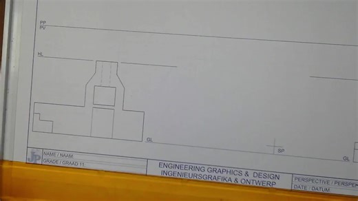Grade11 Page41 Two-Point Perspective EGD #egdmadefun #positiveaboutmysubject #twopoint #perspective #drawingfun