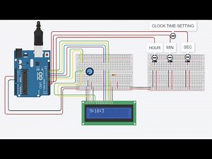 How to make a digital Clock using Arduino and 16*2 Lcd display