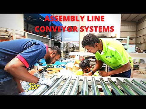 Assembly Line Roller Conveyor | How it's made| Chain Conveyor system 2019