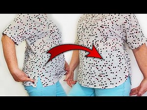 ✅Sewing trick. How to change the shape of the cuts on the blouse