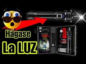 La MEJOR linterna LED ✅ recargable de AMAZON‼️