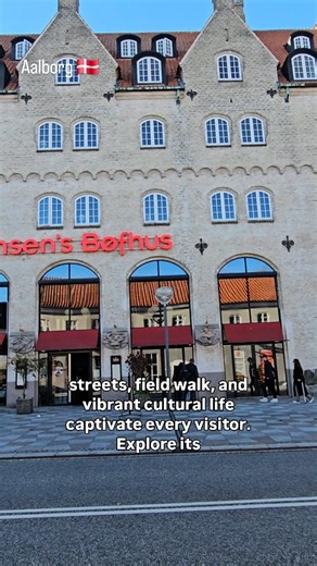 Aalborg, a gem in northern Denmark, combines Viking history with modernity. Its colorful streets, fjord walk, and vibrant cultural life captivate every visitor. Explore its museums, unique architecture, and welcoming atmosphere. A destination that surprises!#denmark #Aalborg #DiscoveringDenmark ##reelsviralvideo #reelsviral #tourism #Europe #tour #trip | Discovering Denmark