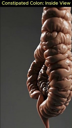 Inside the Colon: Ultra Slow-Motion 3D Animation of Constipated Stool Blockage | 07