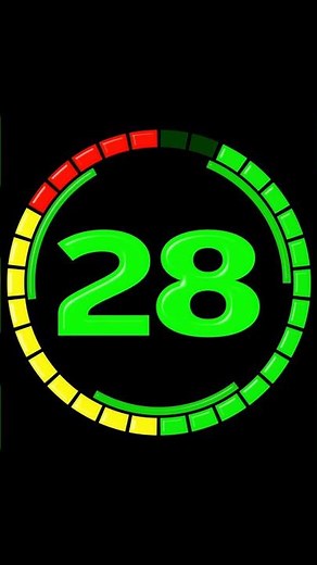 30 Second Timer | Countdown Numbers From 30 to 0 | Counting Down 30 Seconds #countdown #timer #4k