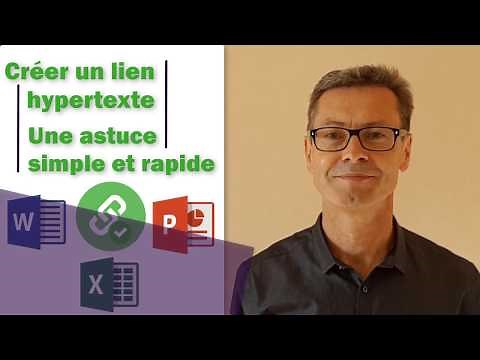 Comment insérer un lien hypertexte vers un fichier word, excel ; Une astuce simple et rapide