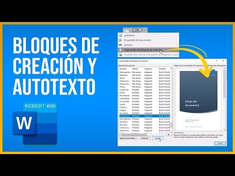 Cómo insertar BLOQUES DE CREACIÓN o ELEMENTOS RÁPIDOS en Word