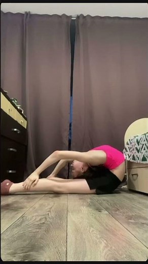 Gymnastics-Girl Mastering a Standing Backbend | Flexibility in Action #dance