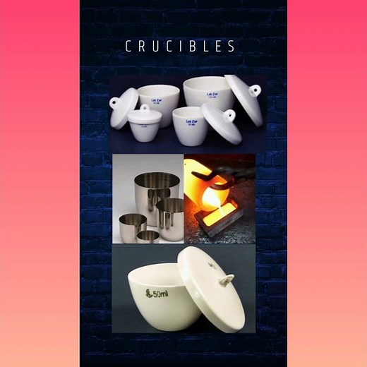 What are crucibles? | Types of crucibles | Use of crucibles | ChemPidia!