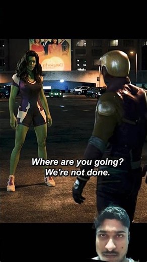 She-Hulk is the epitome of handsome strength-towering, powerful, and effortlessly confident
