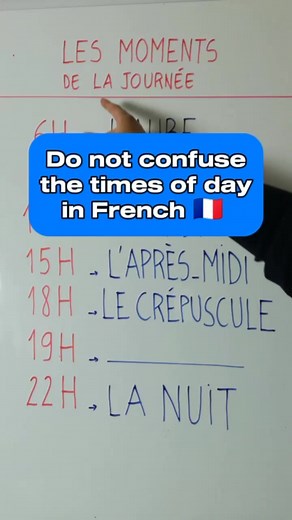 18K views · 544 reactions | Do not confuse the times of the day in French|Improve your French with us   | OuiTeach & French Becomes Easy | Facebook