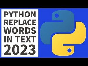 Python Programming - Replace Words In Text String 2023