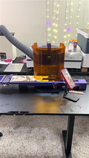 The new MakeIt! software update takes the WeCreat Lumos to the next level 🚀 In this video, I show how I was able to engrave a large image, even with the machine’s limited workspace, thanks to the latest software improvements. I created the design using the built-in AI inside MakeIt!, then inverted the image directly in the software and engraved it using the Lumos with great alignment and detail. Being able to see the full long image on the screen makes planning large or complex engravings much 