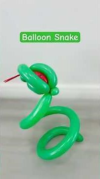 How to make a balloon snake in 2 minutes #氣球教學 #diy #balloon #balloonart #balloontutorial #animals