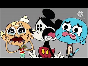 Antoons of Mickey and flapjack and gumball get crying and sad of defbed series with edit fanmade