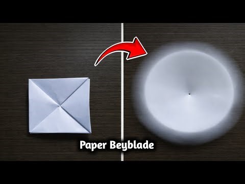 How to Make Paper Beyblade at Home 🌀/Easy DIY Beyblade with Paper/No Glue, No Cost/make a Beyblade