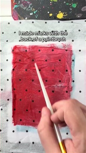 Junk Journal Background Idea - Abstract Painting with Tissue Paper