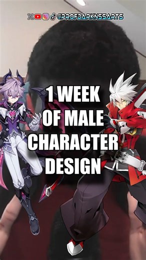1 Week of Learning Male Character Design in Art | Day 1