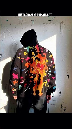 how to paint with bleach—The Results Are Stunning! #bleach #howtopaint #artclothing