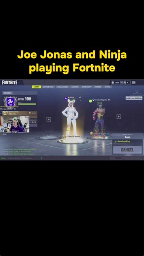 Joe Jonas and Ninja Team up in Fortnite Gameplay