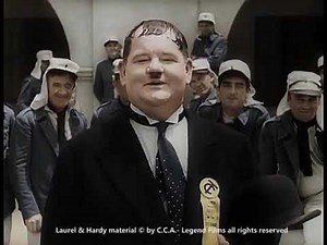 ''Shine On, Harvest Moon'' In Colour From Laurel & Hardy Sung by Oliver Hardy