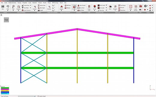 MasterFrame Simple 2D Steel Frame Tutorial - Eurocode 3