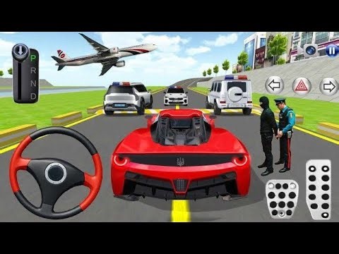 Red Car Racing Game 2025 |Ultra Fast Red Sports Car Race | Real Car Driving Simulator 3D Gameplay 🚗🔥