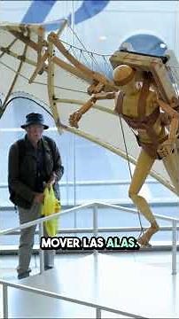 La máquina voladora de Leonardo da Vinci #historia #inventos #leonardodavinci #renacimiento #masdioc