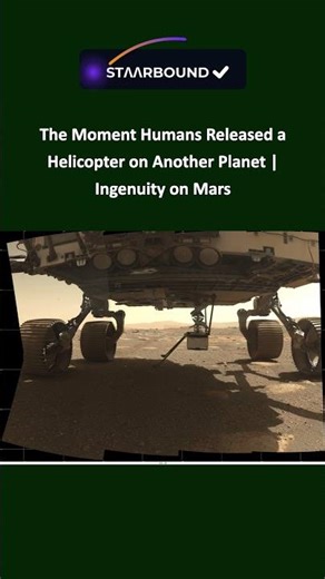 The Moment Humans Released a Helicopter on Another Planet | Ingenuity on Mars #astronomy #spacefacts