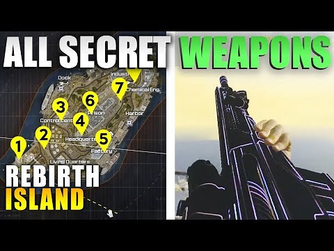 Rebirth Island All Secret Weapons (Blueprints) Locations with Map in COD Warzone
