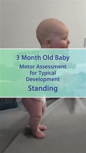 3 Month Motor Skills: Standing Position #shorts