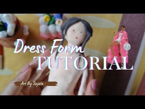 Dress Form Tutorial. #diy #craft #art #shortsfeed