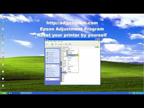 Reset Epson SP1390 by Adjustment Program