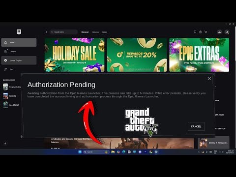 How to Fix GTA 5 Awaiting Pending Authorization Error in Epic Games Launcher (2025)