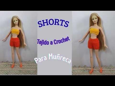 Orange Short Crochet Knit for Doll Easy
