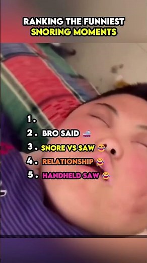 Ranking Funny Snoring Moments #ranking #comedy #epicfails #usa #fyp