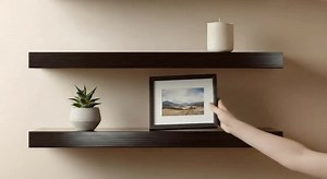 Rustic Wooden Floating Shelf – Handmade Solid Wood Storage Rack - Etsy