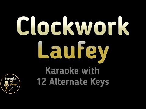 Laufey - Clockwork Karaoke Instrumental Lower Higher Male & Original Key