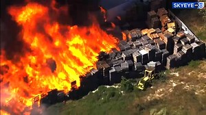 Firefighters battle huge fire on Church Road in east Harris County as several area counties remain under burn ban