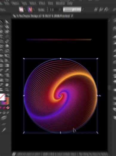 Gradient Spiral Effect in Photoshop | Abstract Line Art Tutorial #ductuyendesign
